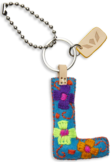 Consuela Turquoise Felt Alphabet Charm