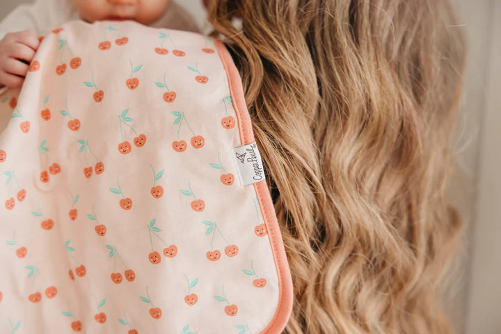 Copper Pearl Premium Burp Cloths Cherry