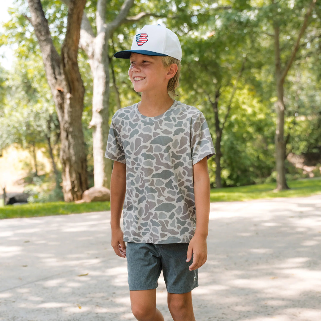 Burlebo Kid's Classic Camo Go To Tee