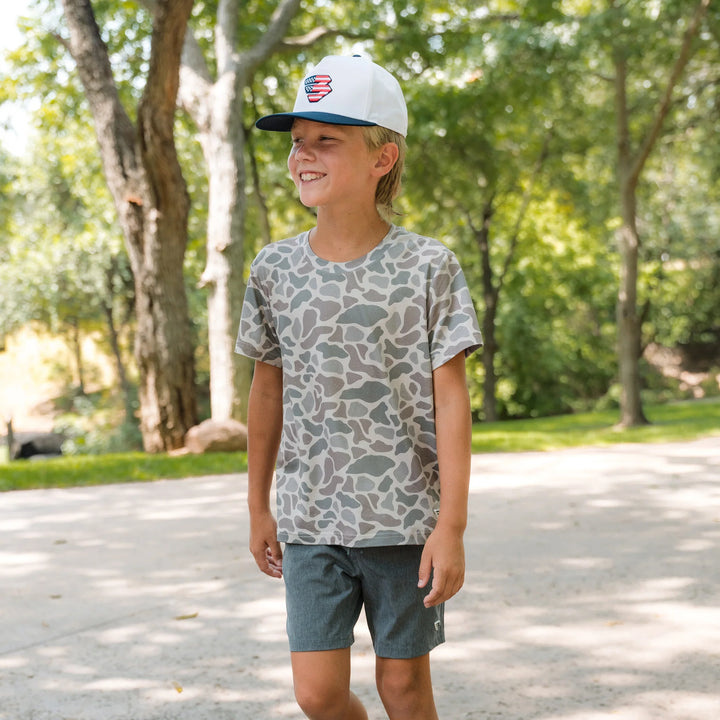Burlebo Kid's Classic Camo Go To Tee