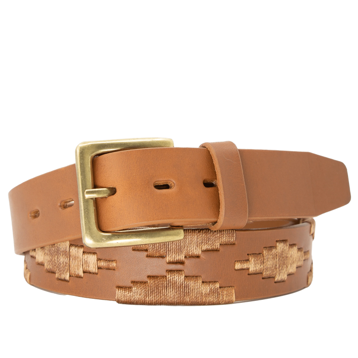 La Matera Men's Limited Edition: Marrón Polo Belt
