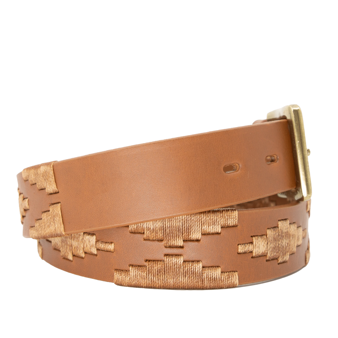 La Matera Men's Limited Edition: Marrón Polo Belt