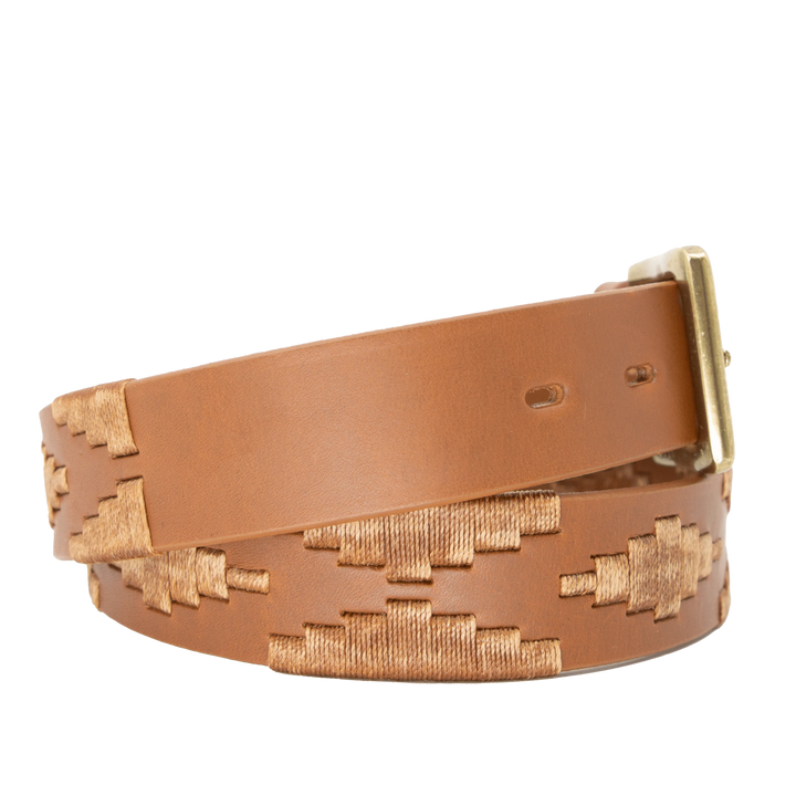 La Matera Men's Limited Edition: Marrón Polo Belt