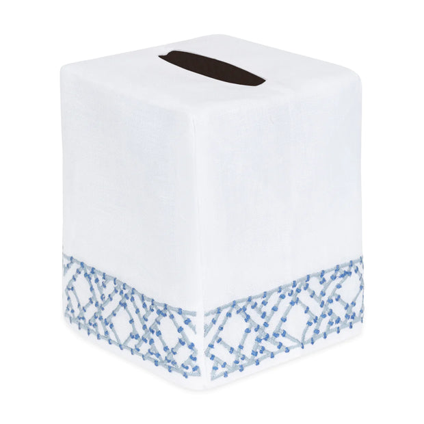 Lido Tissue Box Cover - Blue