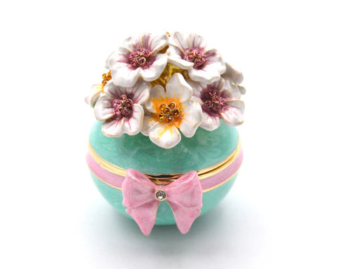 Decorative Flower Trinket Box