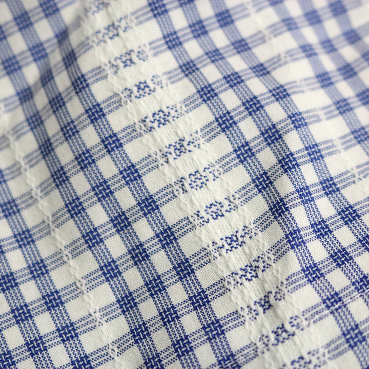 Blue Quail Men’s Guayabera Deepwater Poplin Short Sleeve Shirt