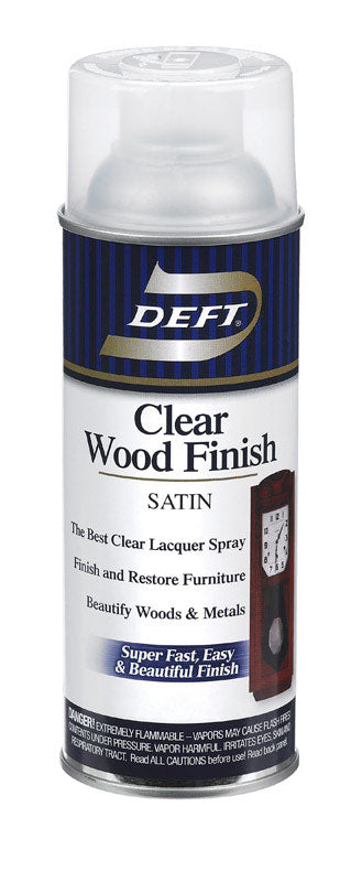 Deft Satin Clear Wood Finish Lacquer Spray