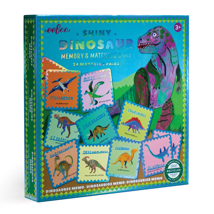 eeBoo Shiny Dinosaur Matching Game
