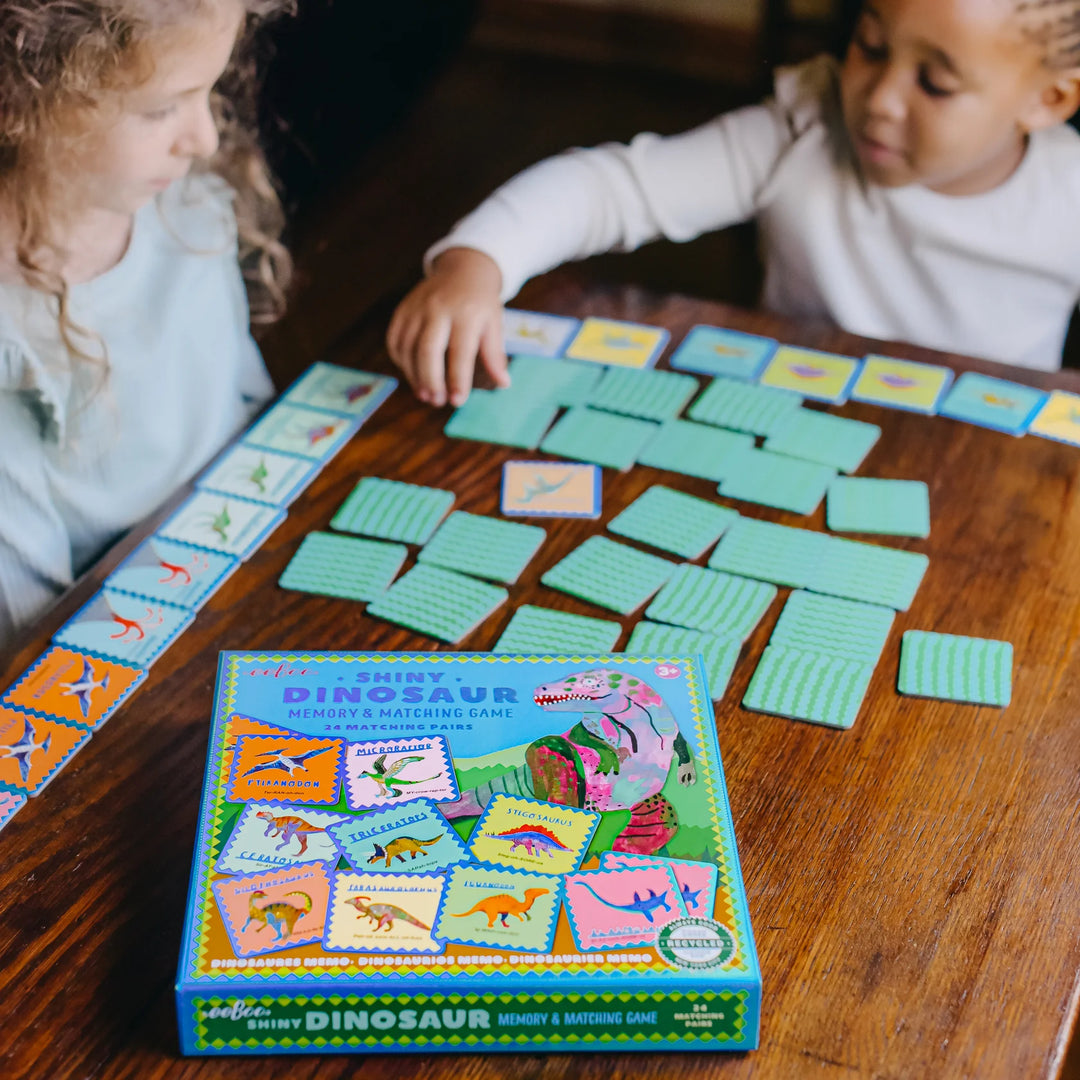 eeBoo Shiny Dinosaur Matching Game