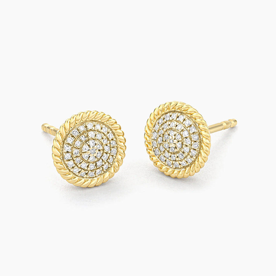 Ella Stein Circle Rope Stud Earrings