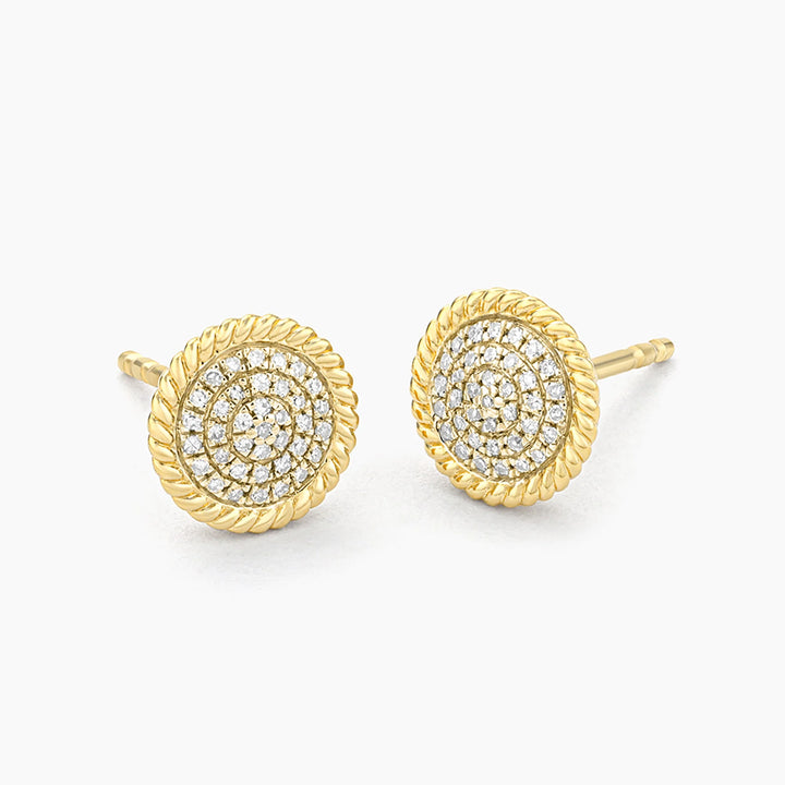 Ella Stein Circle Rope Stud Earrings