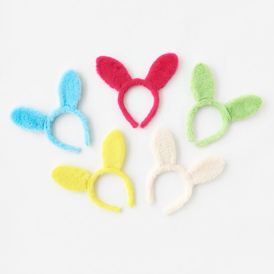 Colorful Fuzzy Bunny Ear Headband