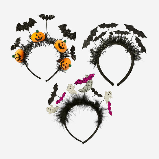 Flying Bat Glitter Headband Assorted