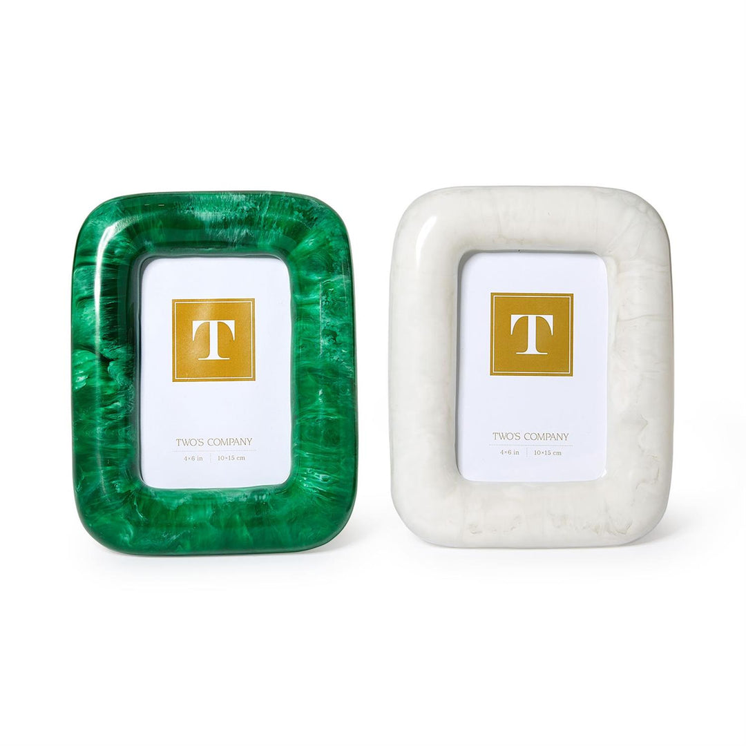Marbleized Resin Photo Frame
