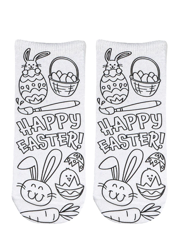 Living Royal Kid's Coloring Socks Easter