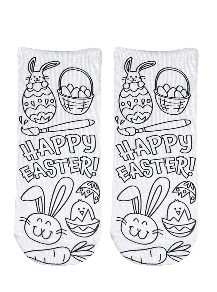 Living Royal Kid's Coloring Socks Easter