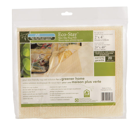 Eco Stay Non-Slip Rug Pad - 2 ft. W X 4 ft. L