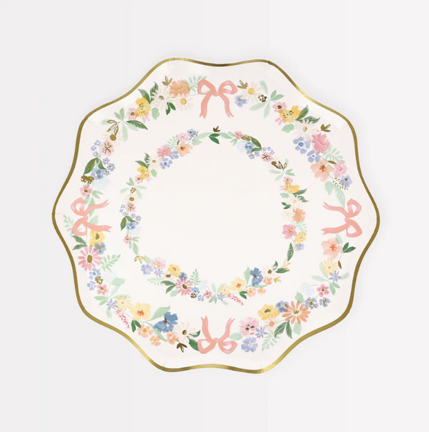 Meri Meri - Elegant Floral Paper Salad Plates