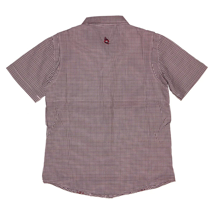 Blue Quail Men's Maroon Gameday Guayabera