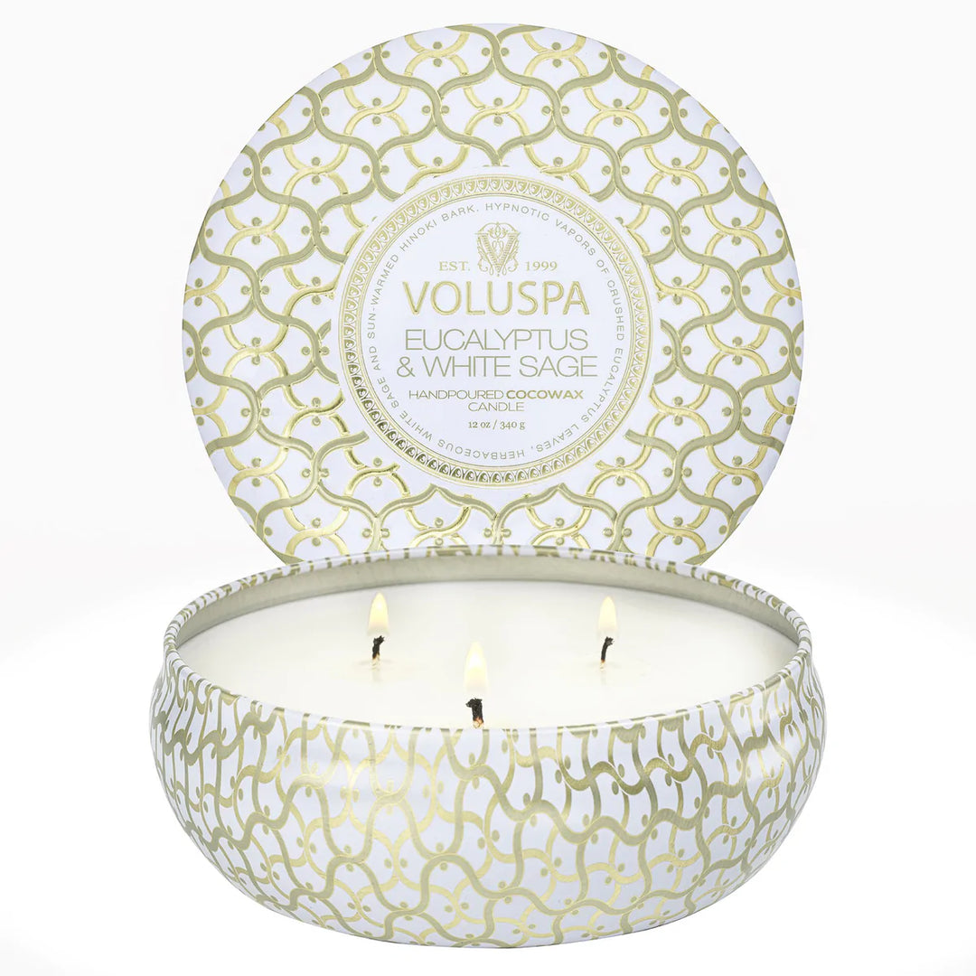 Voluspa Eucalyptus & White Sage Candle
