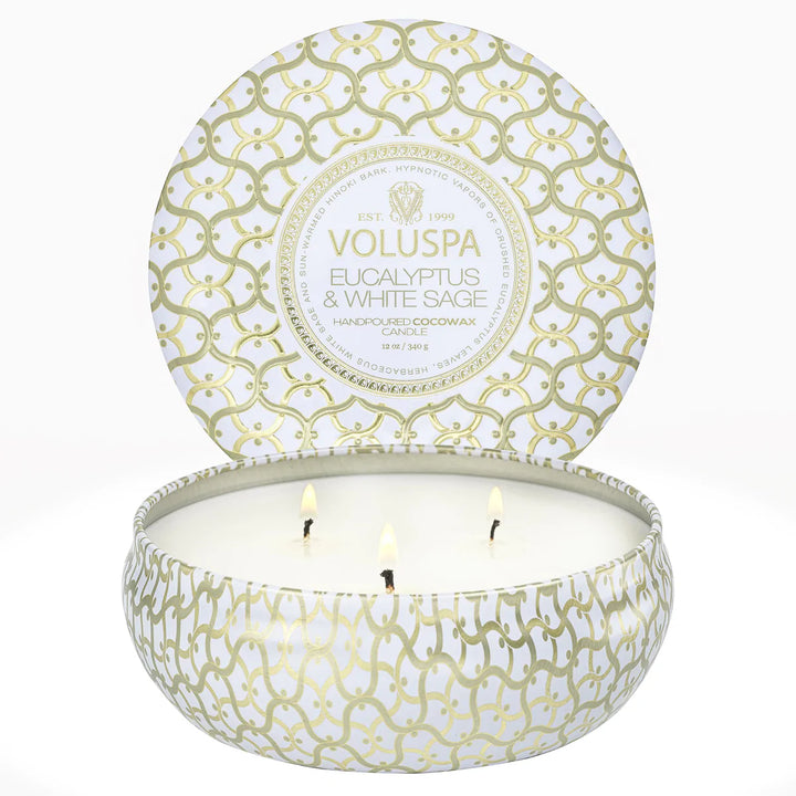 Voluspa Eucalyptus & White Sage Candle