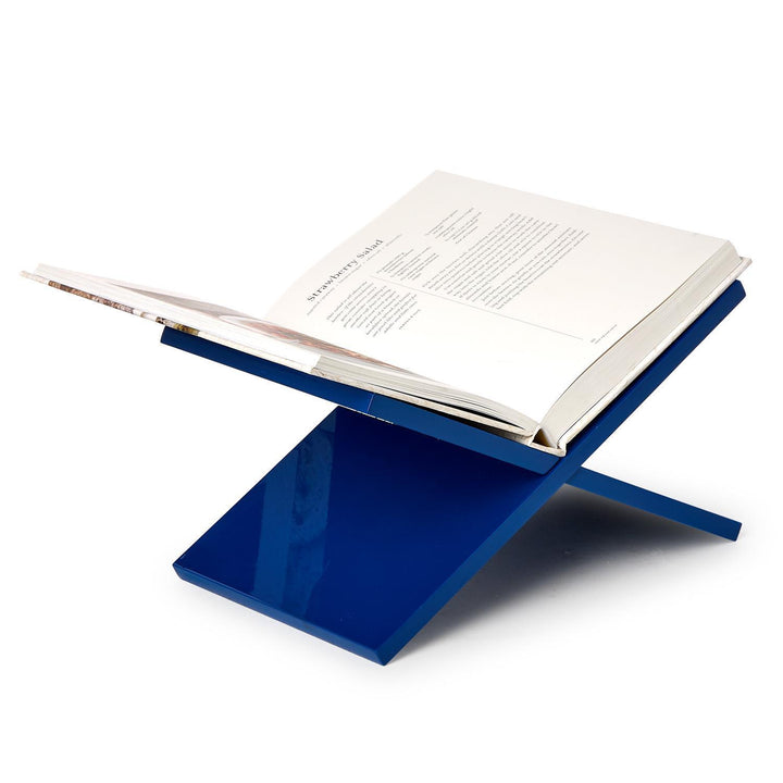 Two's Company Blue Laquered Book Stand