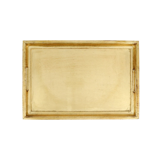 Vietri - Florentine Wooden Gold Medium Rectangular Tray
