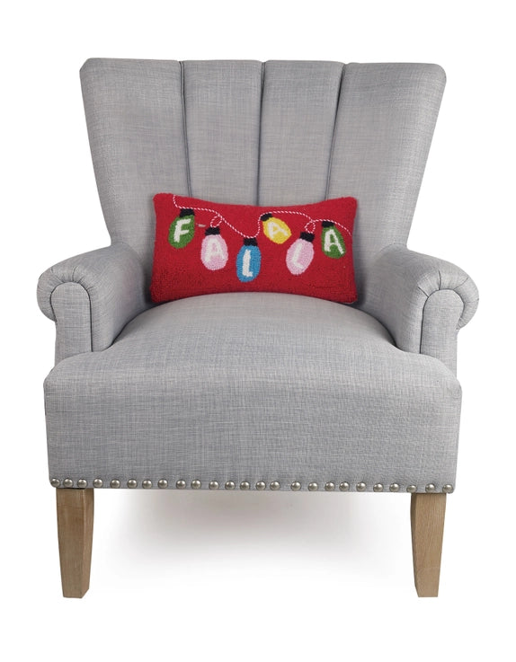 Peking Handicrafts Fa La La Red Hook Pillow