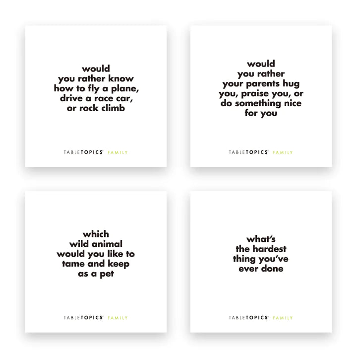 Table Topics Family Conversation Starters