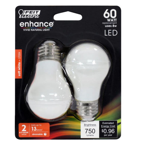 Feit Enhance A15 E26 Filament LED Bulb - Soft White