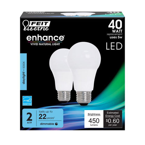 Feit Enhance A19 E26 LED Bulb - Daylight
