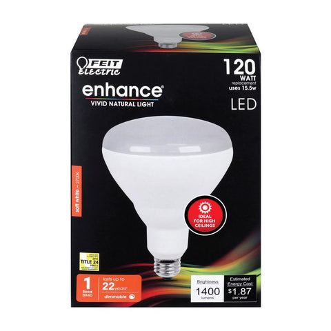 Feit Enhance BR40 E26 LED Bulb - Soft White