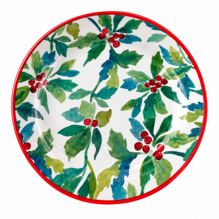 Holly & Berry Melamine Dinner Plate