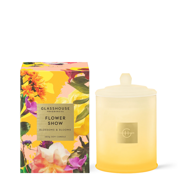 Glasshouse Fragrances - Scented Soy Candle - Flower Show
