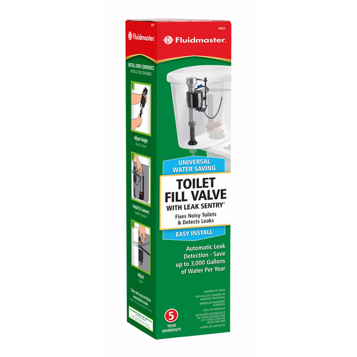 Fluidmaster Toilet Fill Valve with Leak Sentry