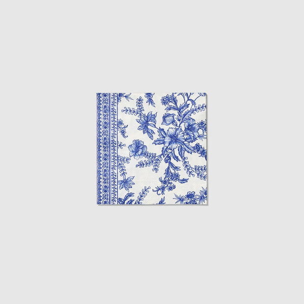 French Toile Paper Cocktail Napkins
