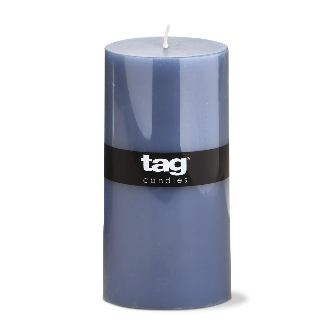 Color Studio Blue Denim Pillar Candle