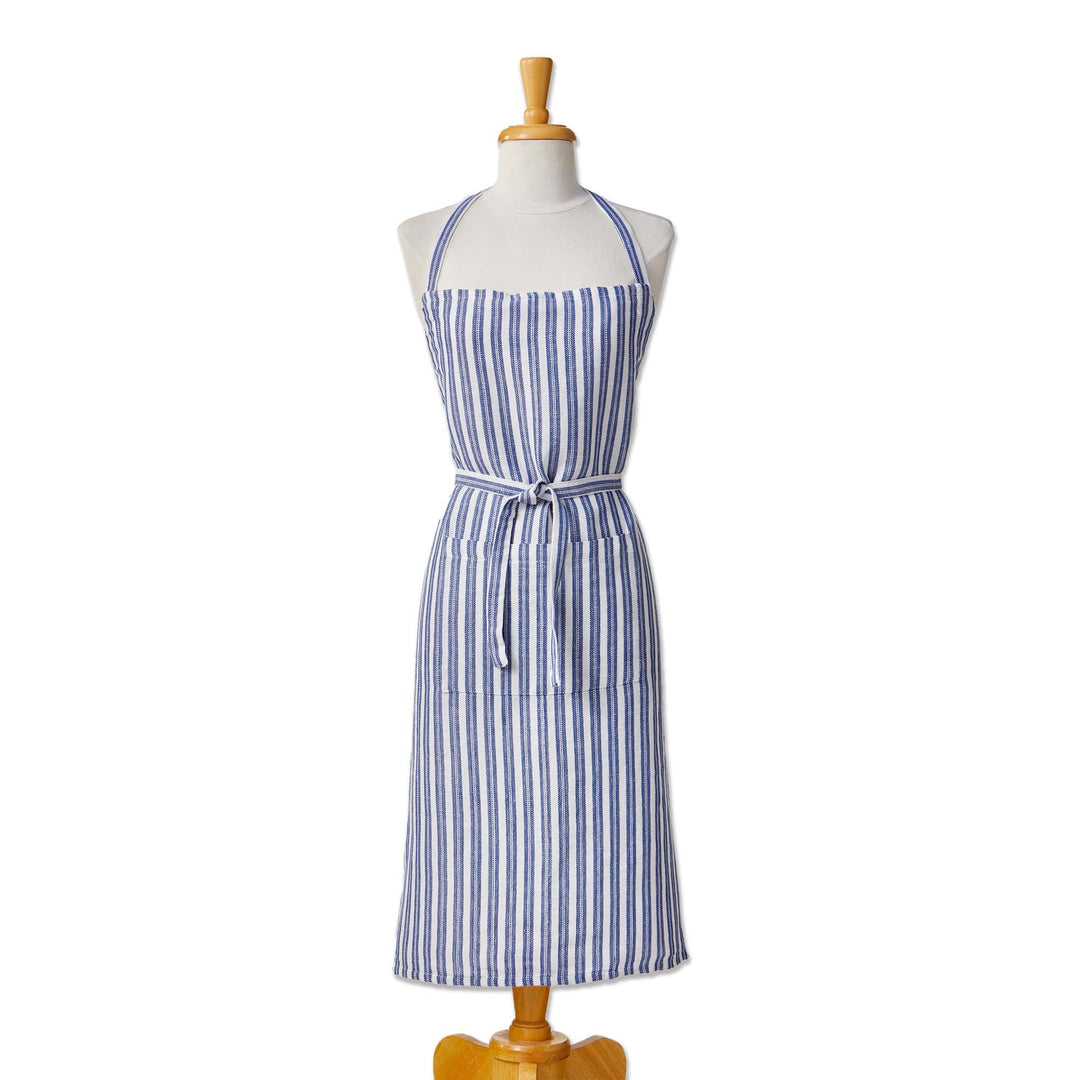Blue And White Stripe Apron