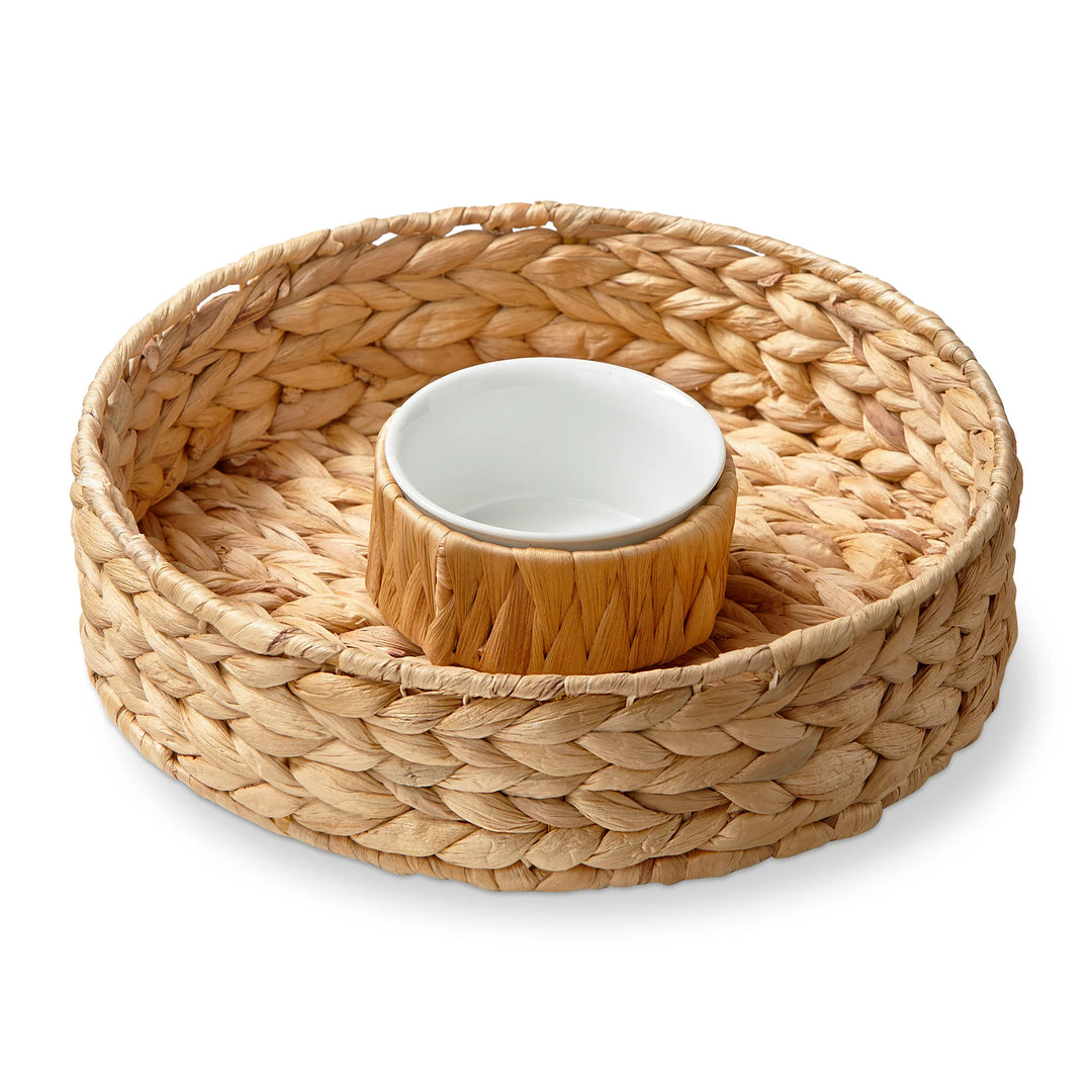 Water Hyacinth Chip & Dip Bowl