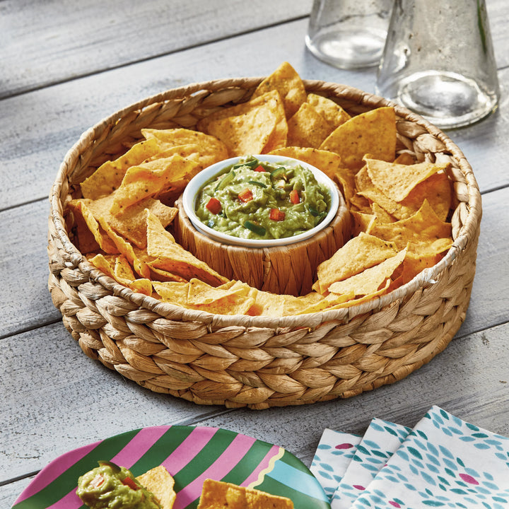 Water Hyacinth Chip & Dip Bowl