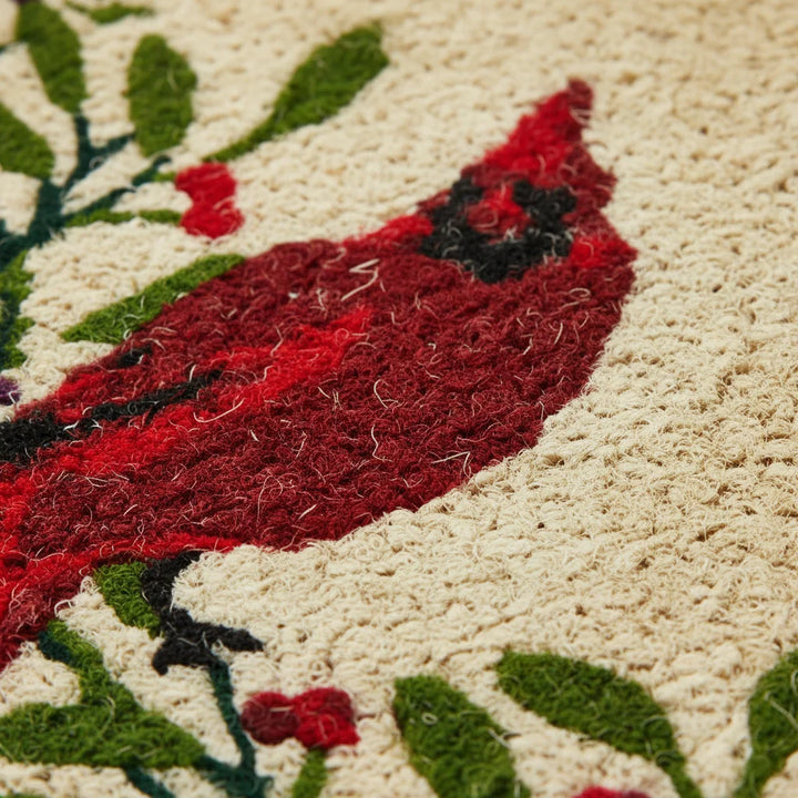 Winter Cardinal Doormat