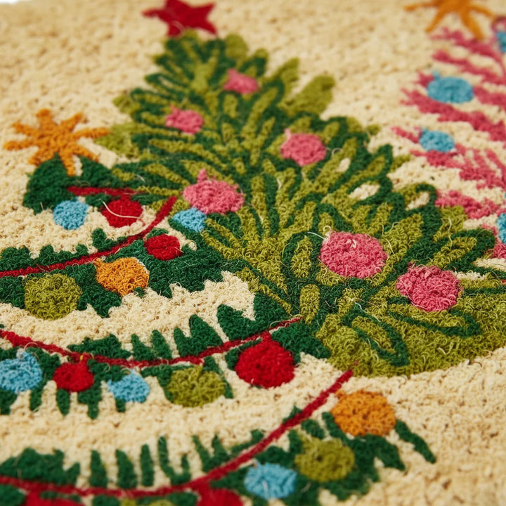 Groovy Trees Coir Mat