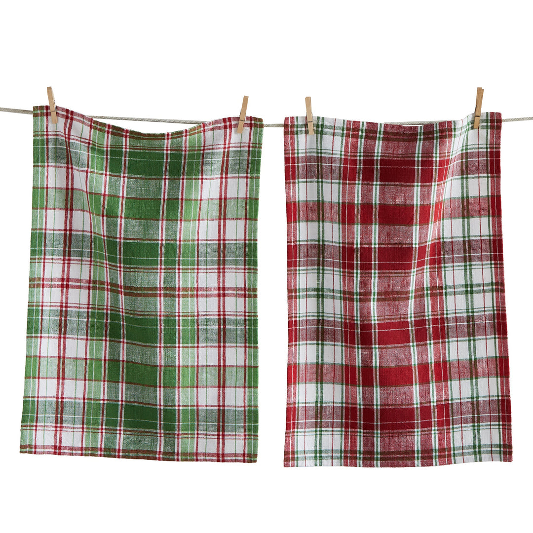 Winter Plaid Dishtowel Set