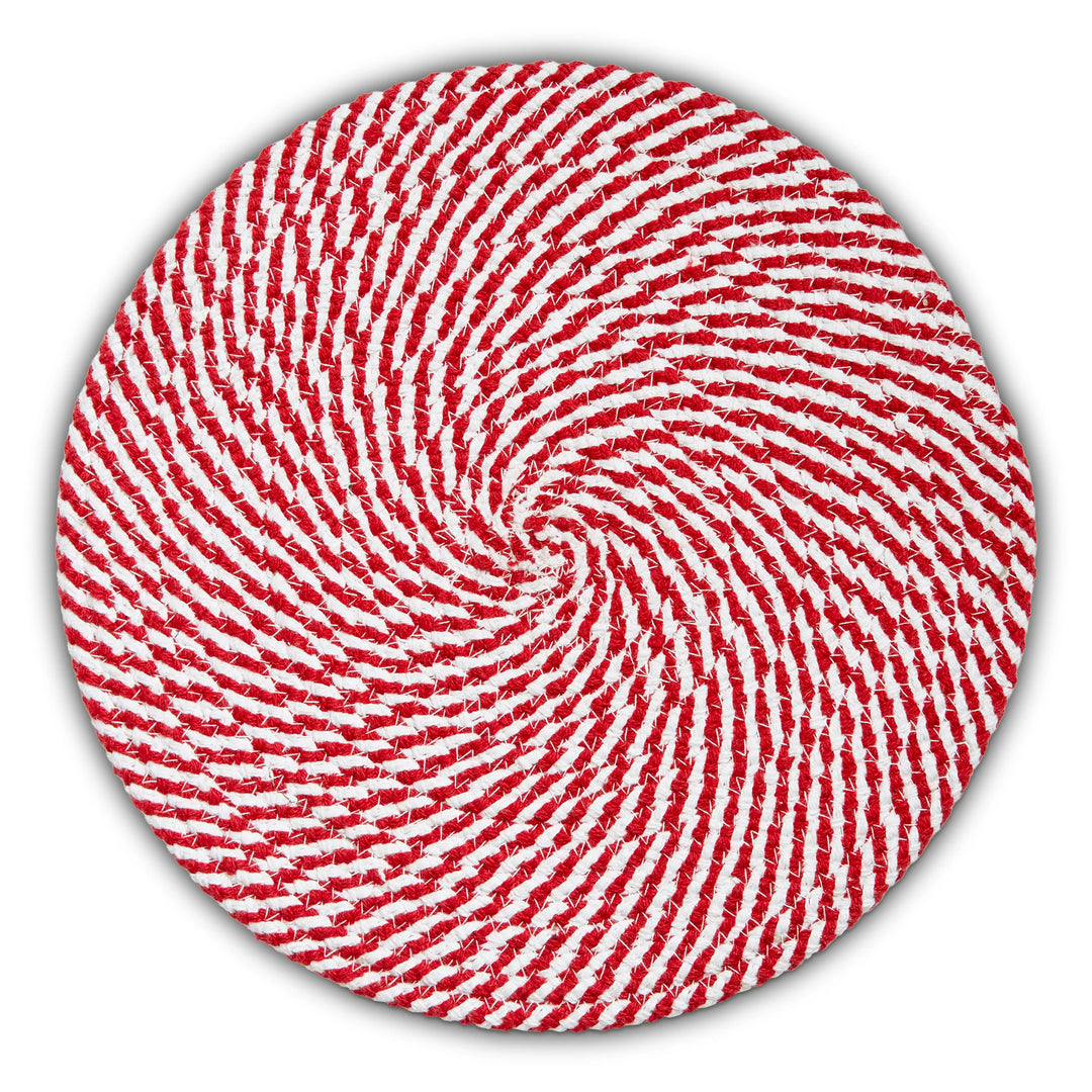 Holiday Cheer Round Braided Placemat