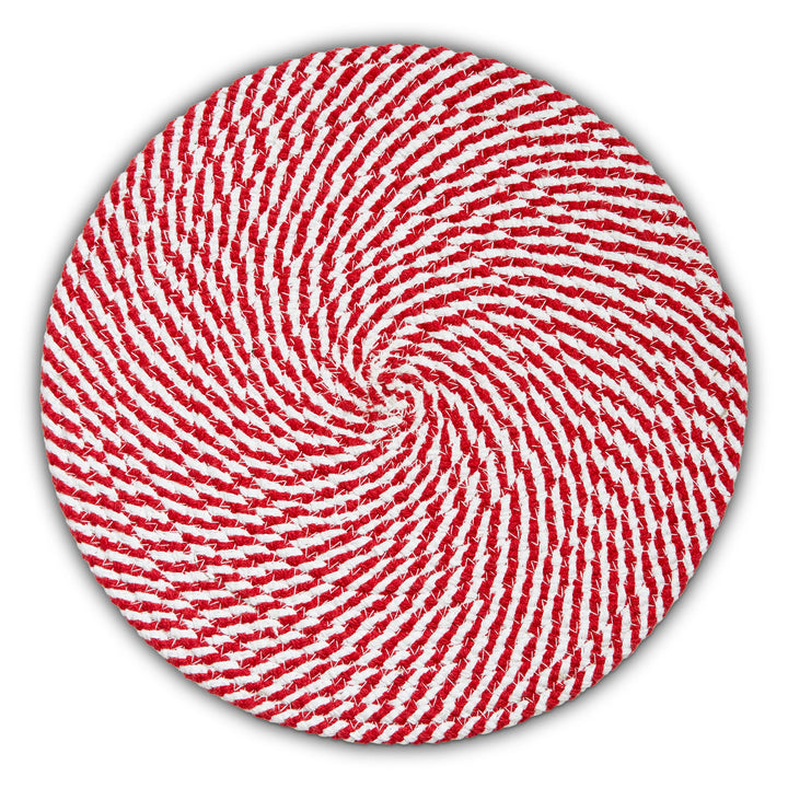 Holiday Cheer Round Braided Placemat