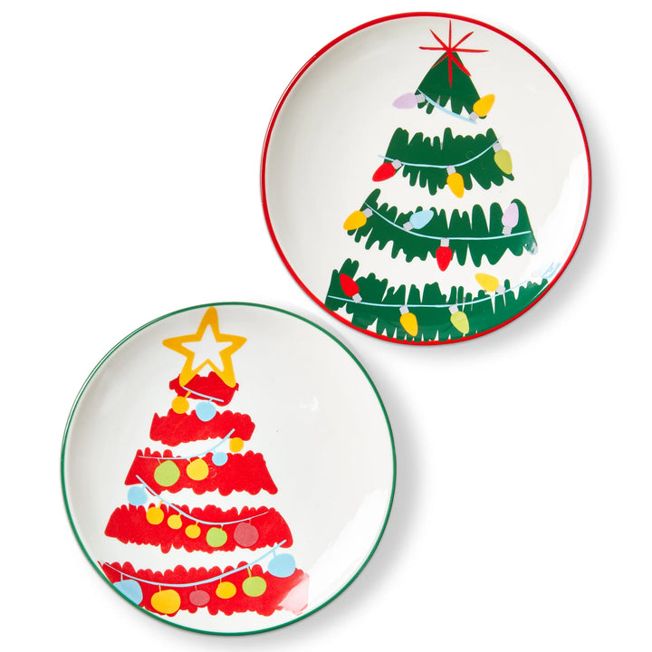 Groovy Tree Appetizer Plate