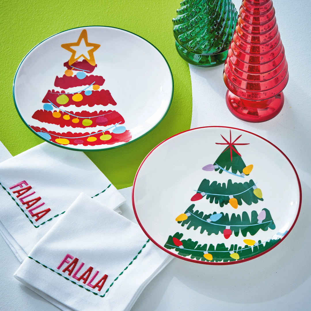 Groovy Tree Appetizer Plate