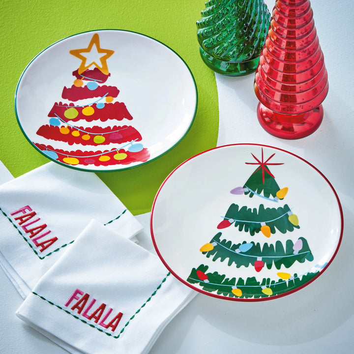 Groovy Tree Appetizer Plate