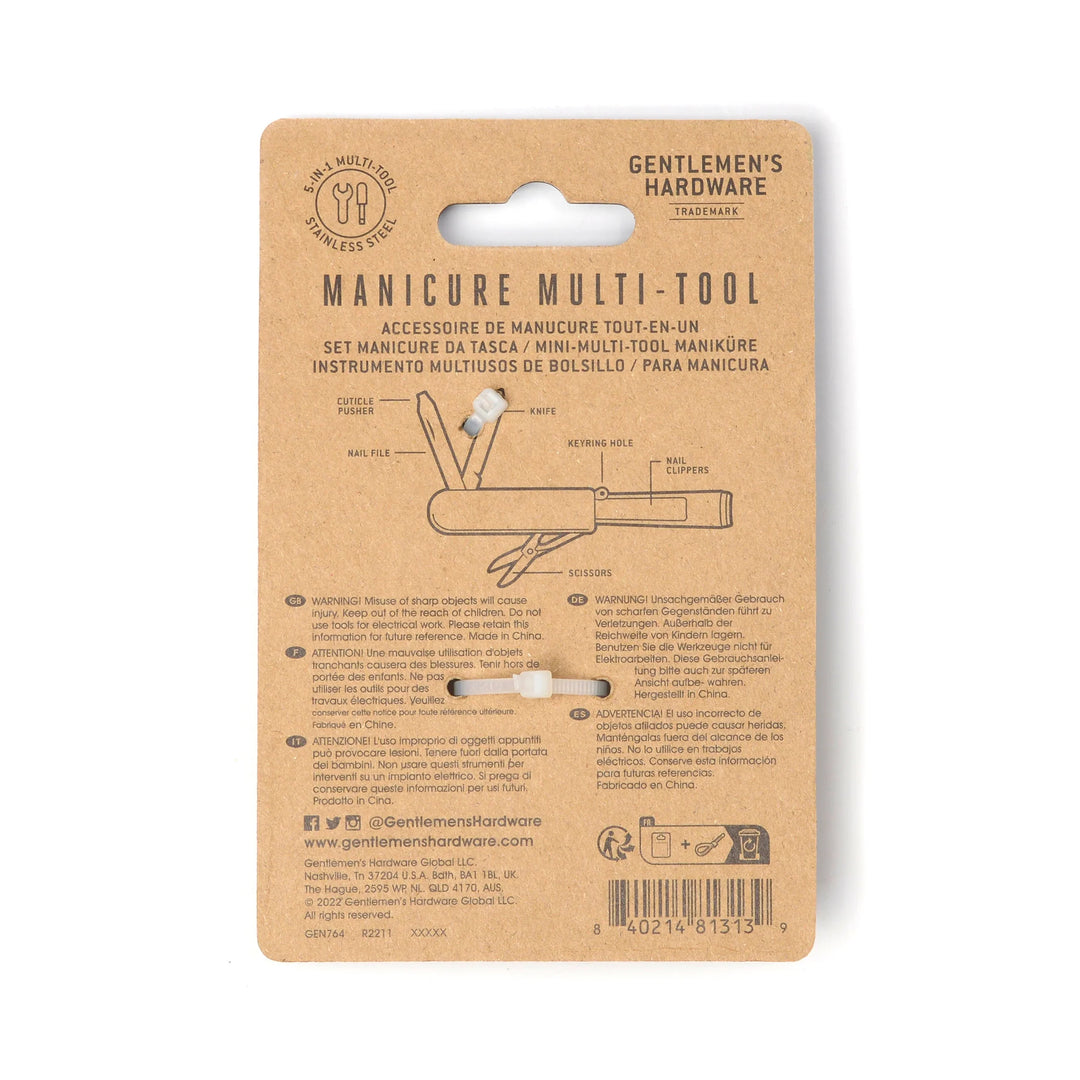Gentlemen's Hardware Manicure Multi-Tool