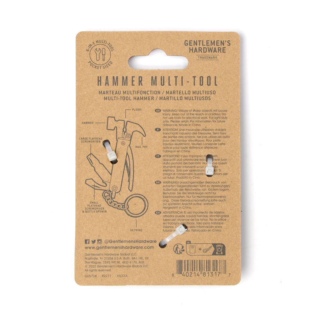 Gentlemen's Hardware Hammer Multi-Tool